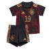 Tyskland Leroy Sane #19 Replika Babytøj Udebanesæt Børn VM 2022 Kortærmet (+ Korte bukser)